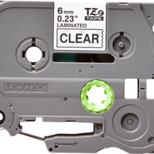 Alternative view of Brother TZe 111 Tape - Black on Clear - 6mm