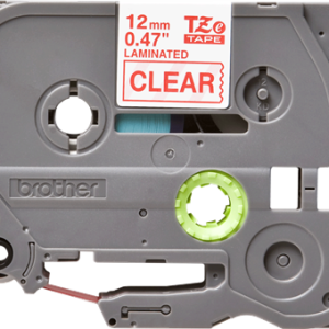 Alternative view of Brother TZe 132 Tape - Red on Clear - 12mm