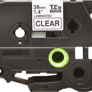 Alternative view of Brother TZe 161 Tape - Black on Clear - 36mm