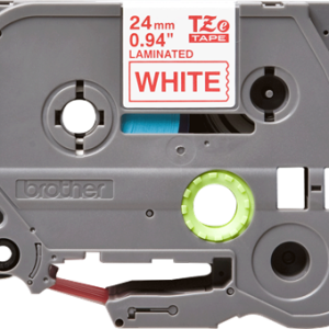 Alternative view of Brother TZe 252 Tape - Red on White - 24mm