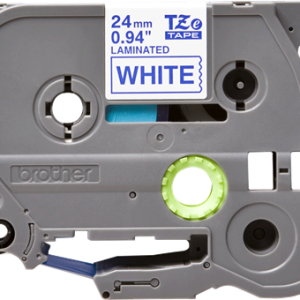 Alternative view of Brother TZe 253 Tape - Blue on White - 24mm