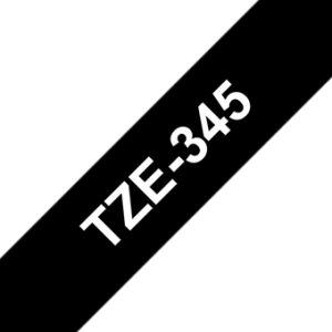 Brother TZe 345 Tape ? White on Black ? 18mm