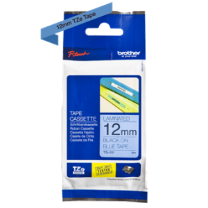 Alternative view of Brother TZe 531 Tape - Black on Blue - 12mm