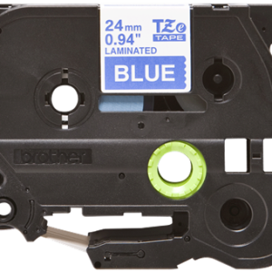 Alternative view of Brother TZe 555 Tape - White on Blue - 24mm