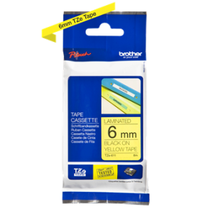 Alternative view of Brother TZe 611 Tape - Black on Yellow - 6mm
