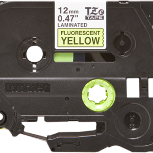 Alternative view of Brother TZe C31 Tape - Black on Yellow Fluorescent - 12mm
