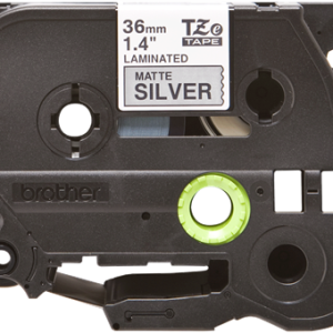 Alternative view of Brother TZe M961 Tape - Black on Matt/Silver - 36mm