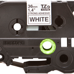 Alternative view of Brother TZe S261 Strong Adhesive Tape - Black on White - 36mm