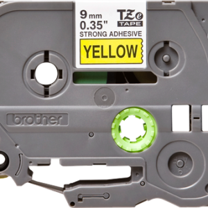 Alternative view of Brother TZe S621 Strong Adhesive Tape - Black on Yellow - 9mm