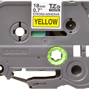 Alternative view of Brother TZe S641 Strong Adhesive Tape - Black on Yellow - 18mm