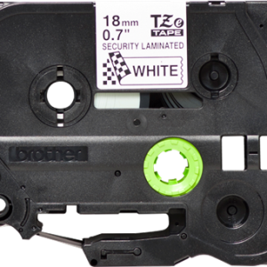 Alternative view of Brother TZe SE4 Security Tape - Black on White - 18mm