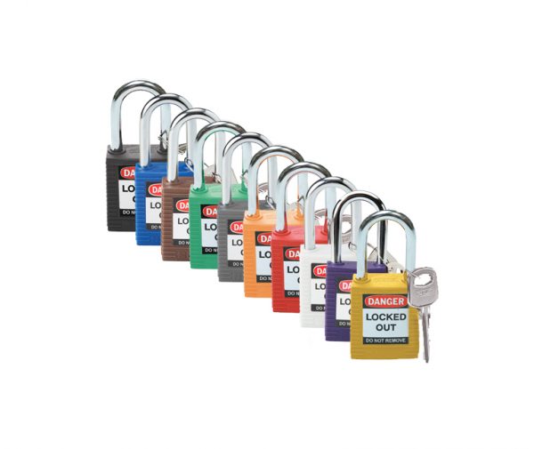 Safety Padlocks 38mm Steel Shackle - Pack of 6 - RT6
